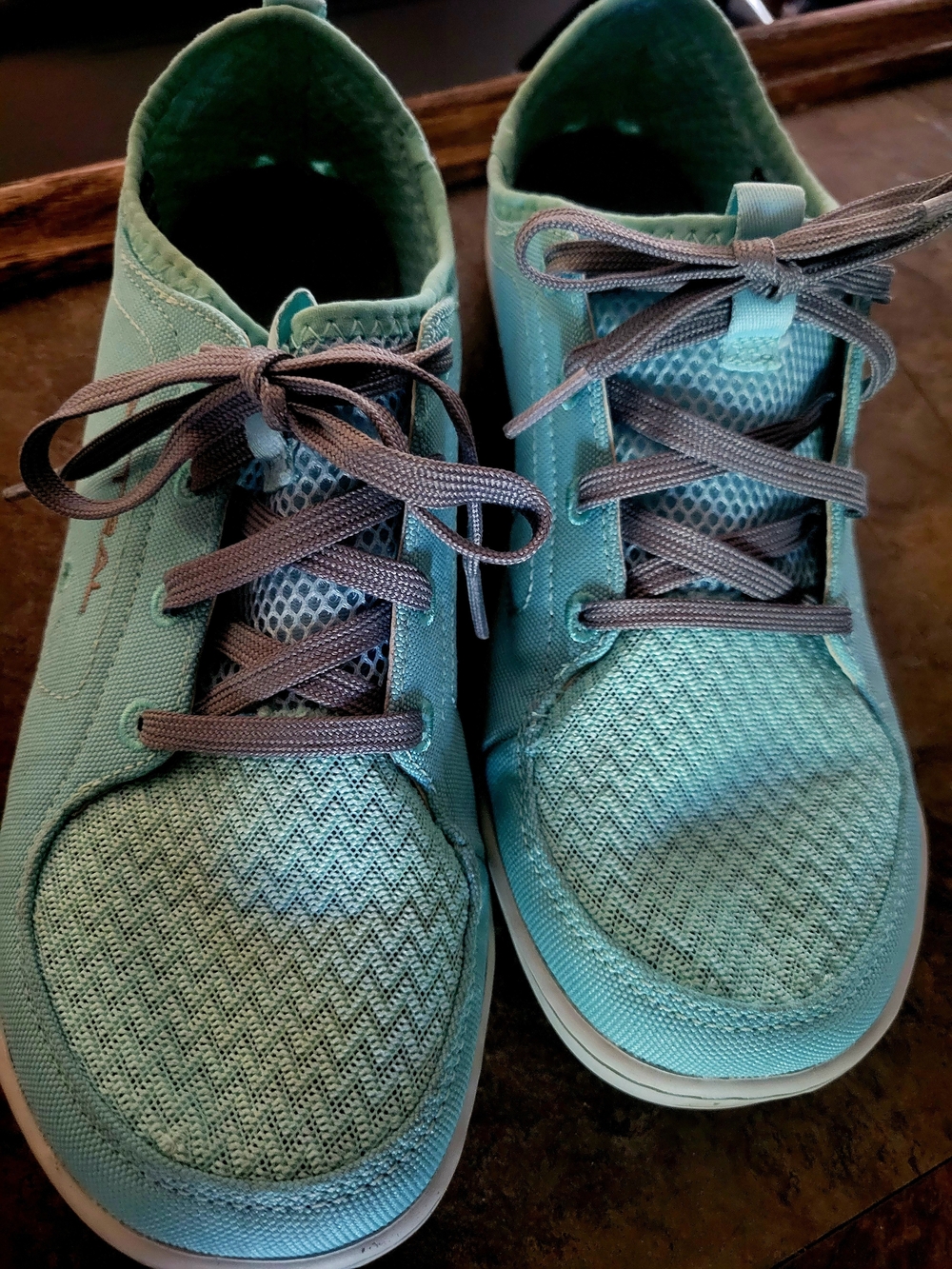 Astral Loyak Women's Teal Lace-Up Casual Sneakers with Gray Laces - Picture 8 of 11